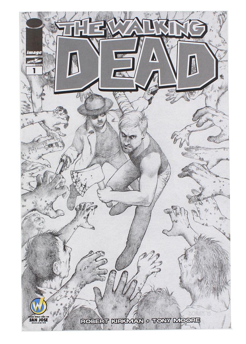 Image Comics The Walking Dead #1 | WW San Jose B&#x26;W Cover