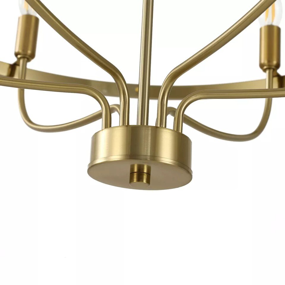 Industrial Retro Ceiling Light Pendant Lamp Rustic Iron Round Candle Chandelier