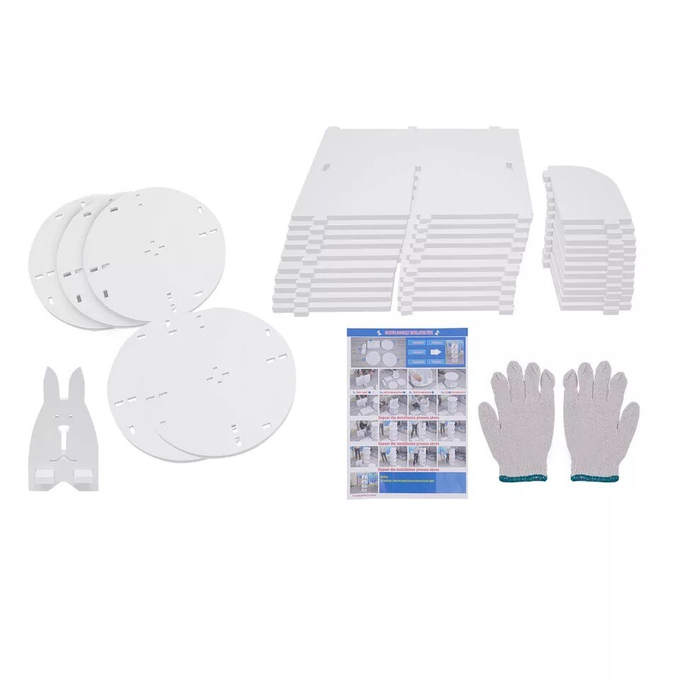 5-Tier 360° Rotating Bookshelf Bookcase Storage Shelf Free standing Display Rack