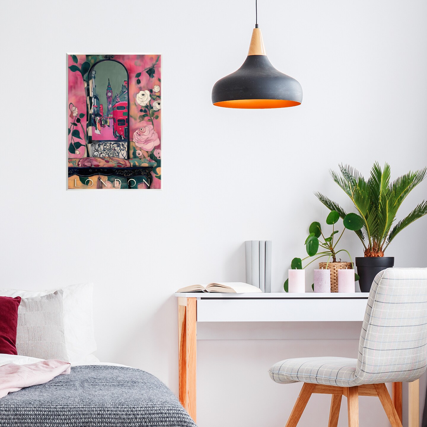 Stupell Industries London Spring Street View Wall Plaque, design by Annabelle Hall