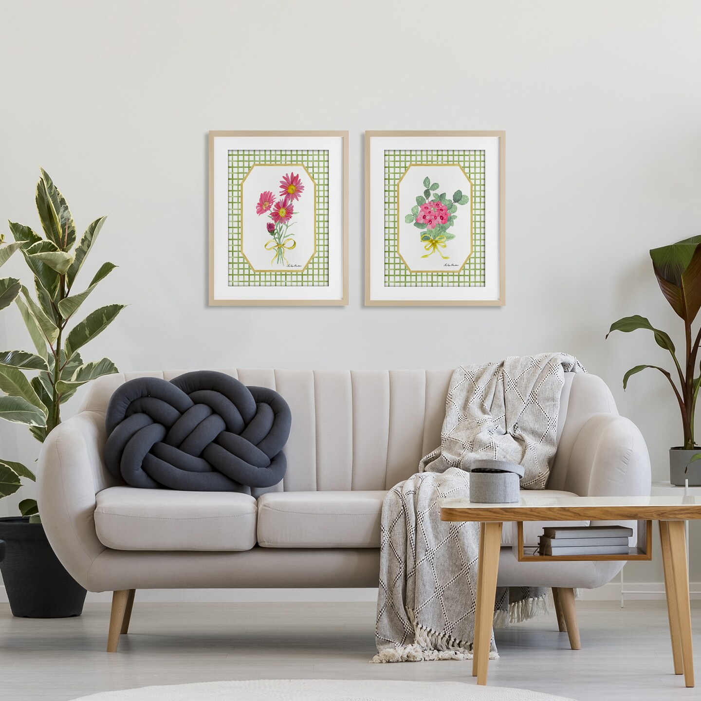 Stupell Industries Cottage Botanical Story 2pc Framed Print Under Glass Set, design by Lee Ann Sanders