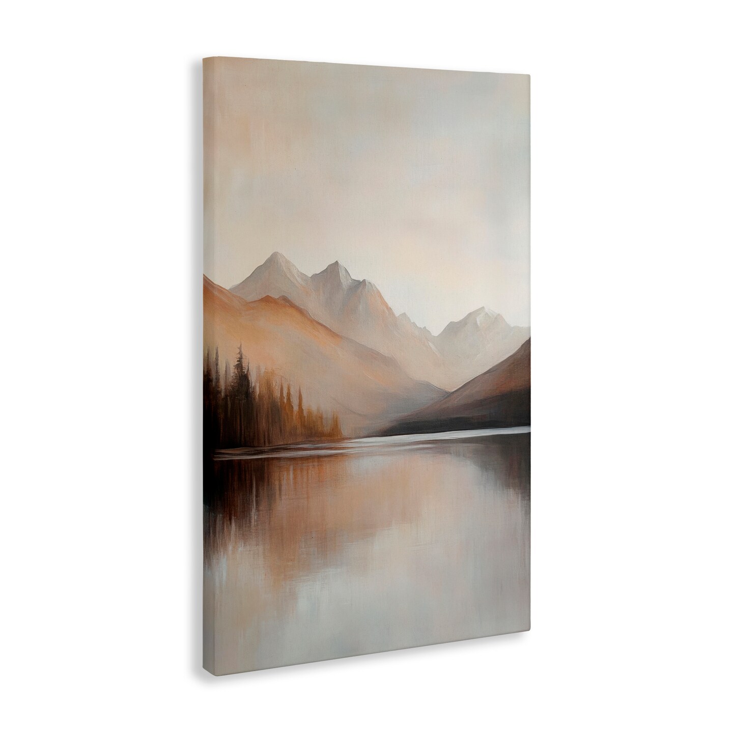 Stupell Industries Muted Lake Neutral Landscape Canvas, design by Petal Prints Design