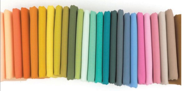 Bella Solids 10" Square Pack (Layer Cake) in Elizabeth's Favorites by Moda for Moda (9900LCE)