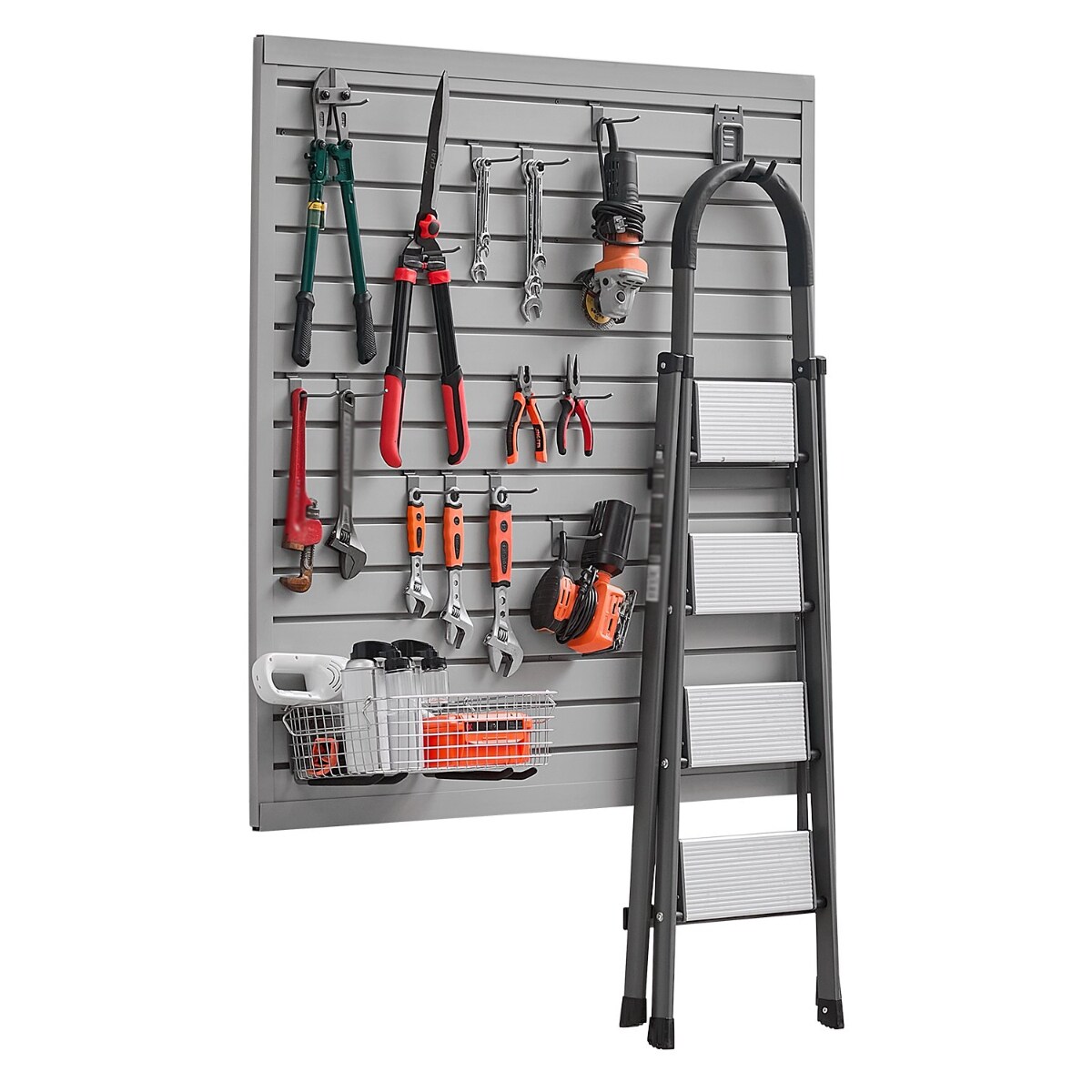 PVC Slat Wall Panel Modular Design Easy Install Adjustable Storage