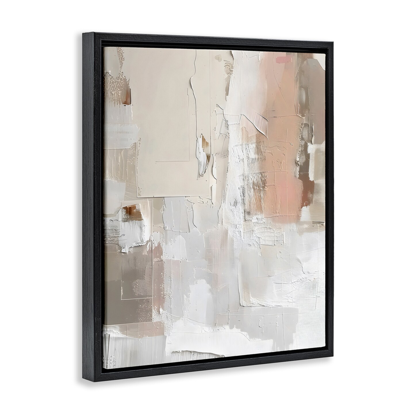 Stupell Industries Blush & Neutrals Abstract Floating Frame, design by Riley B