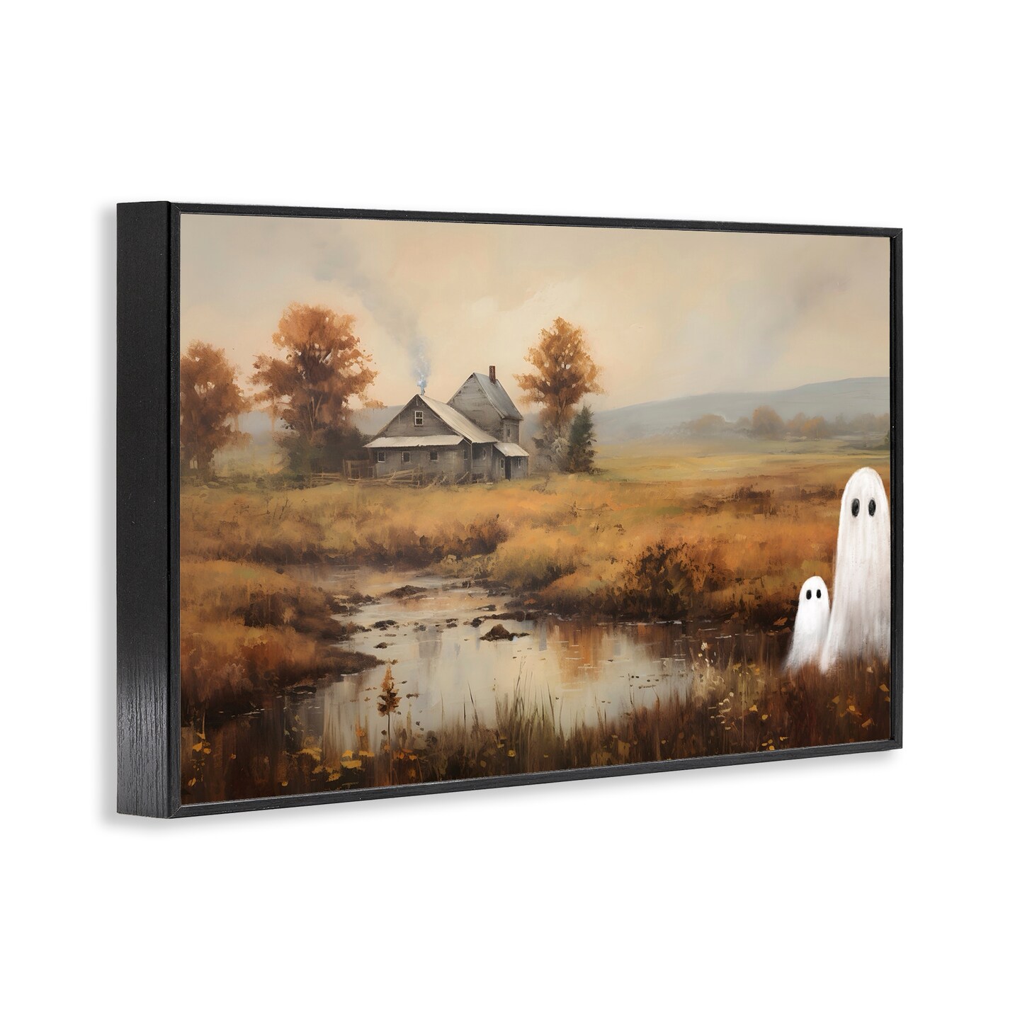Stupell Industries Ghosts In Farm Field Framed Giclee, design by Petal Prints Design
