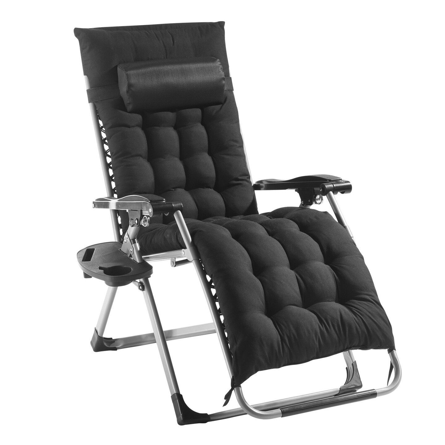 Zero Gravity Recliner Chair Heavy Duty Adjustable with Cushion and Tray