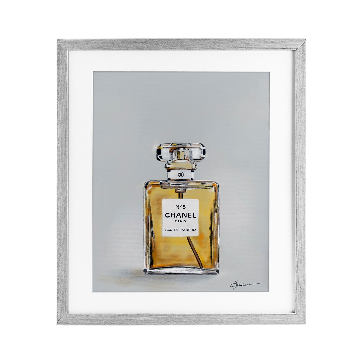 Stupell Industries Elegant Luxury Perfume Framed Print Under Glass, design by Mary Sparrow