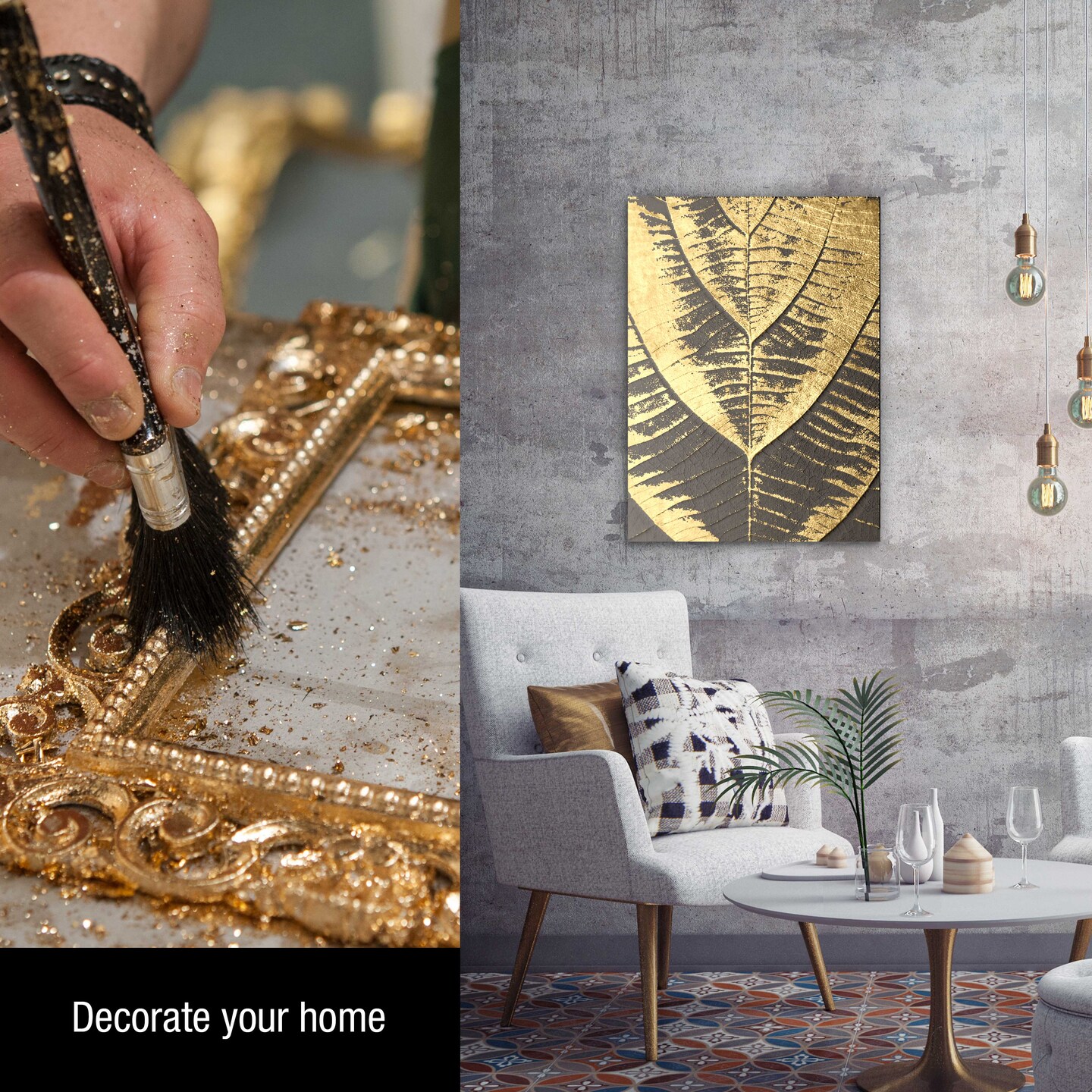 Metallic Foil Schabin Gilding Flakes (3 Pack), Imitation Copper, Silver & Gold 10 Gram Bottles - Metal Leaf Foil Flakes for Resin, Nails, Crafts, Painting, Jewelry, Slime