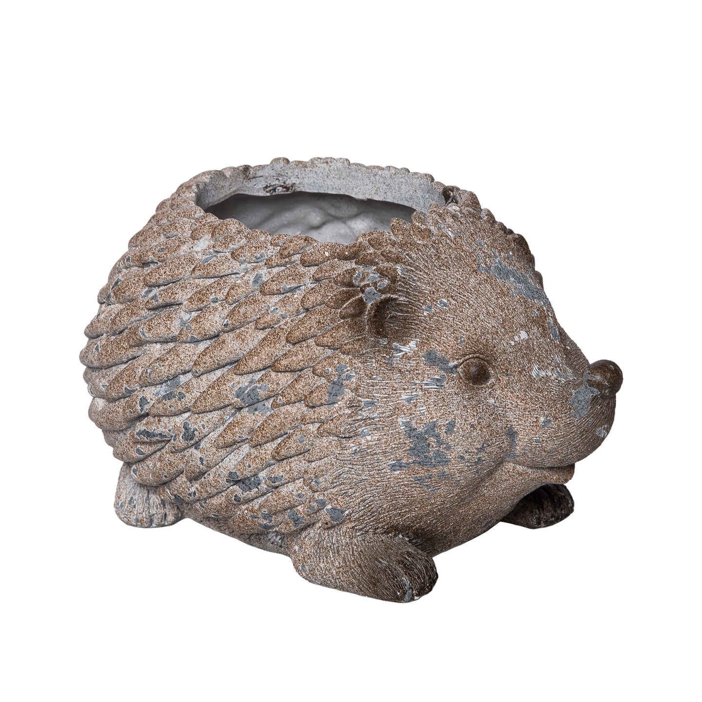 Transpac Resin Hedgehog Planter Multicolored for Spring Garden Decor