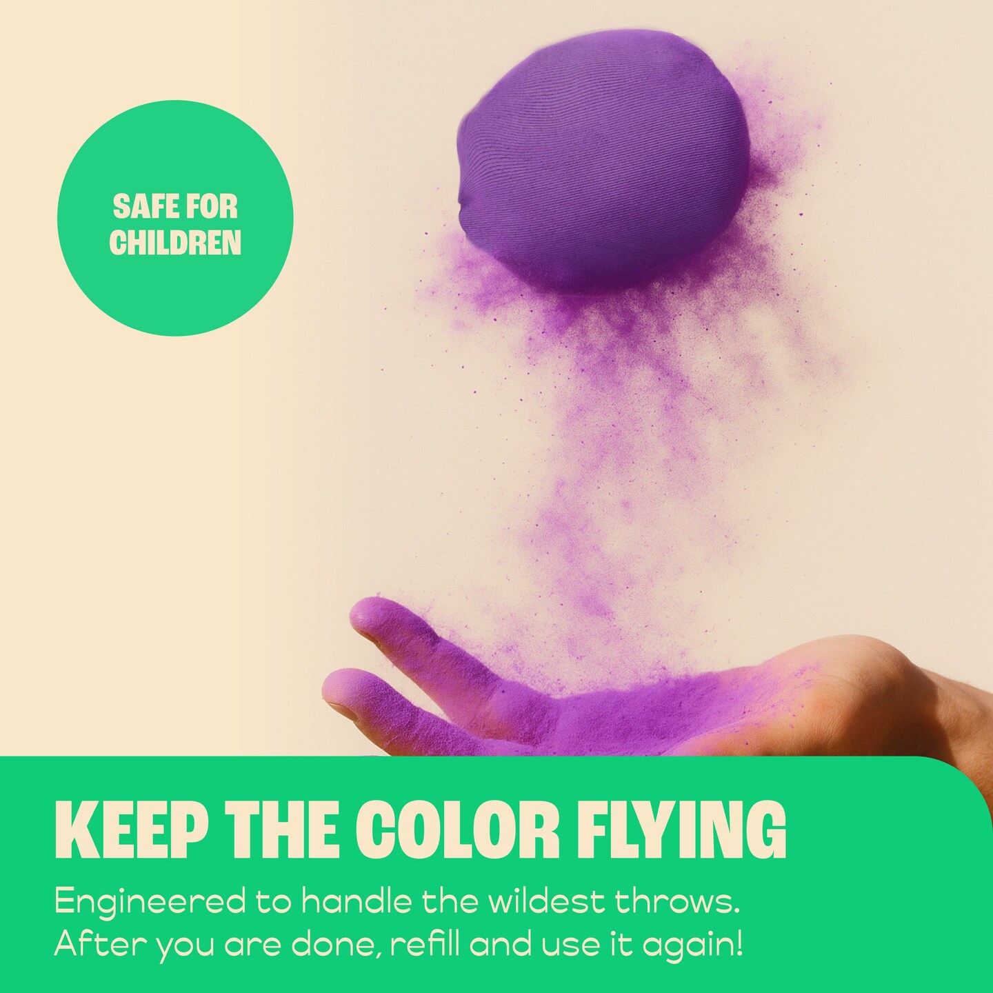 Color Powder Balls | 10 Colors | 10 Balls for Color Wars and Parties