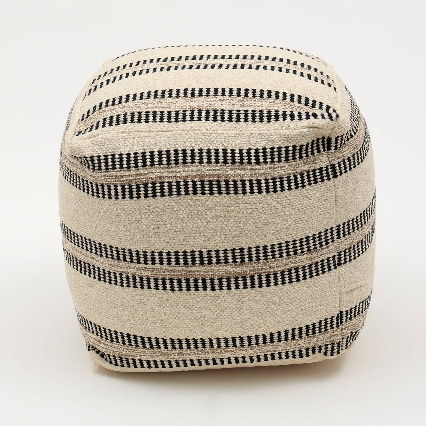 Crafted Pouf 18&#x22;x18&#x22; - Decorative Pouf for Living Room, Bedroom, &#x26; Home D&#xE9;cor