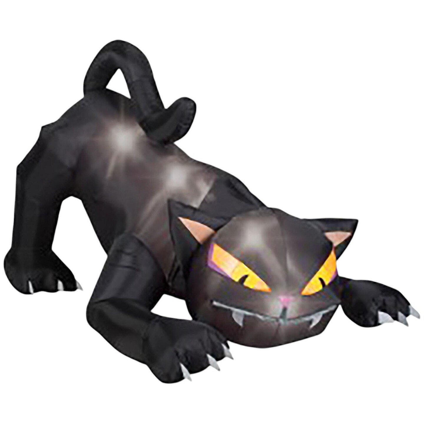 Animated Black Cat Yard Inflatable &#x2013; 72&#x2033; with Swiveling Head