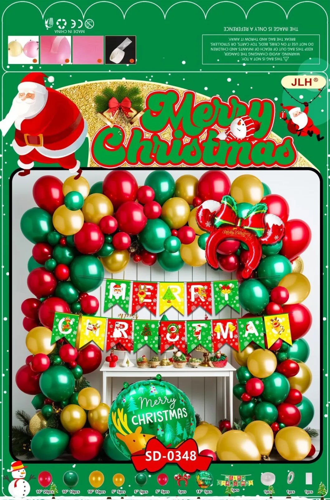 Balloon Arch Set - Jolly Santa&#x201A;&#xC4;&#xF6;&#x221A;&#xD1;&#x221A;&#xA5;s F07M2-13 SD-0348