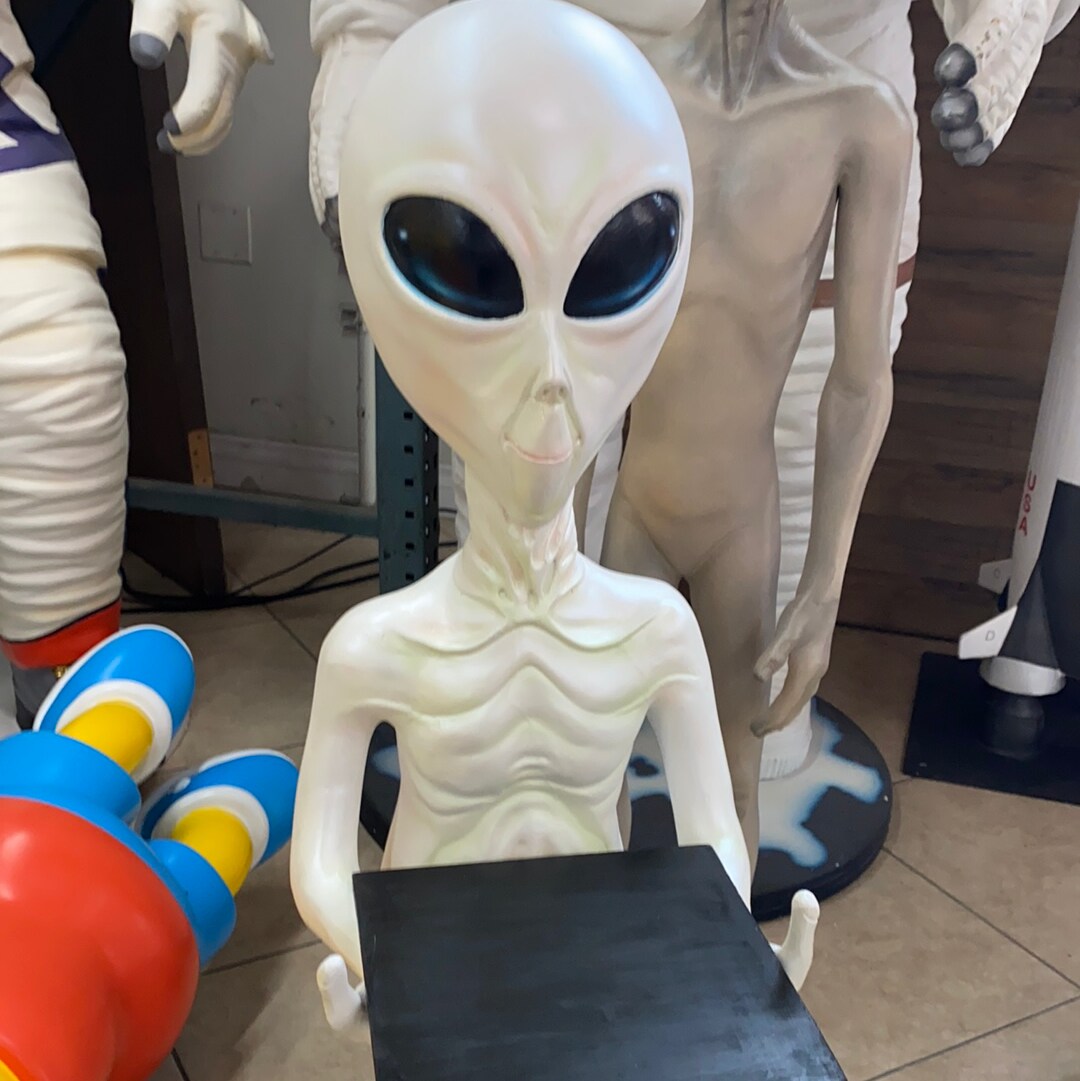 Alien Butler Life Size Statue