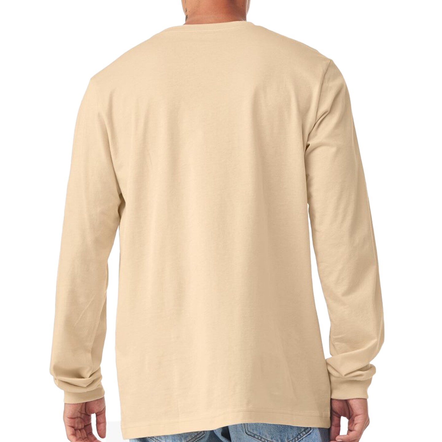 Bella + Canvas Long Sleeve T-Shirt, Men’s Heavy Cotton Jersey Tee
