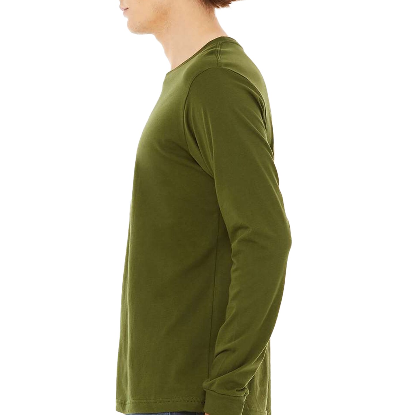 Bella + Canvas Long Sleeve T-Shirt, Men&#x2019;s Heavy Cotton Jersey Tee, Multicolor