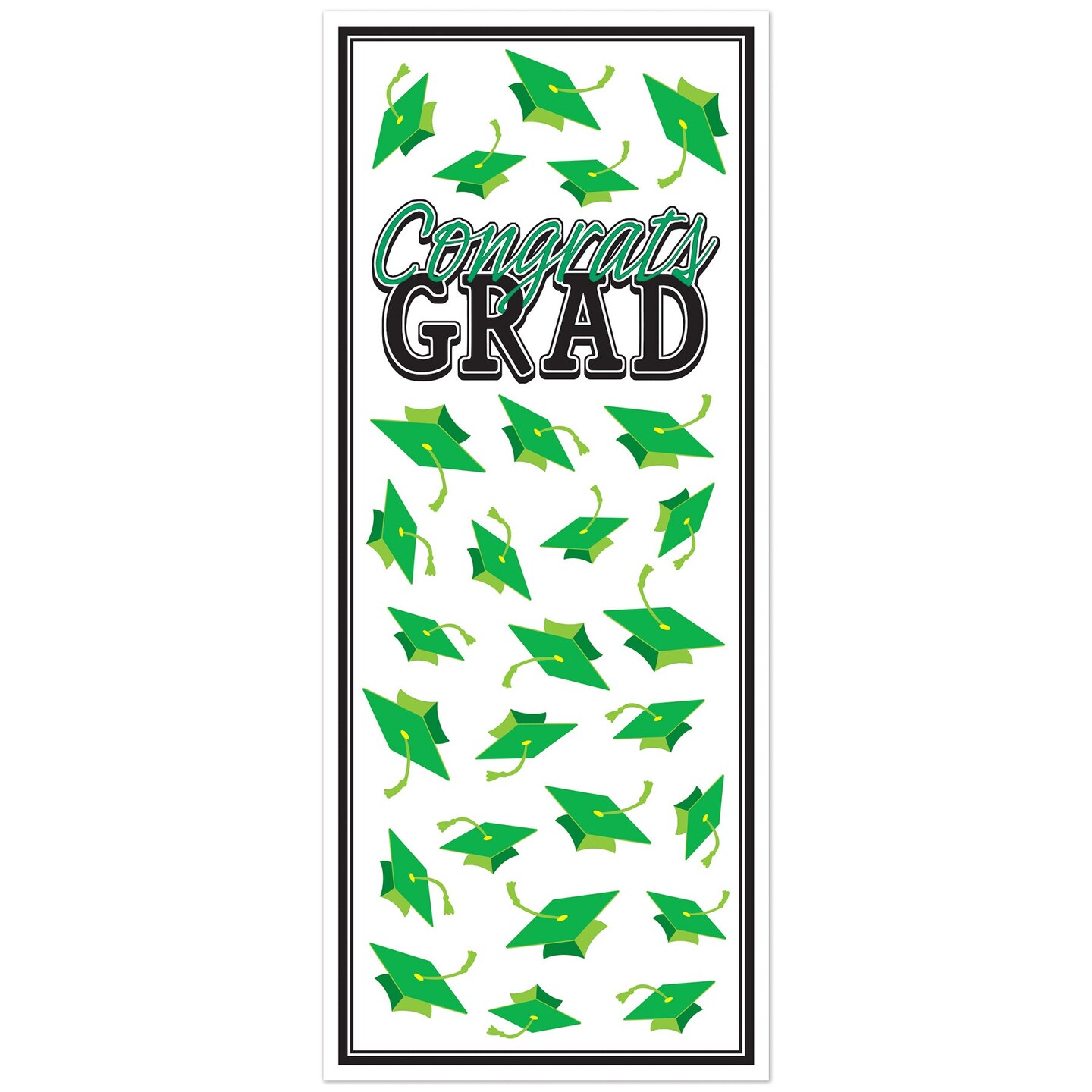 12 Pack Beistle Green Congrats Grad Door Cover