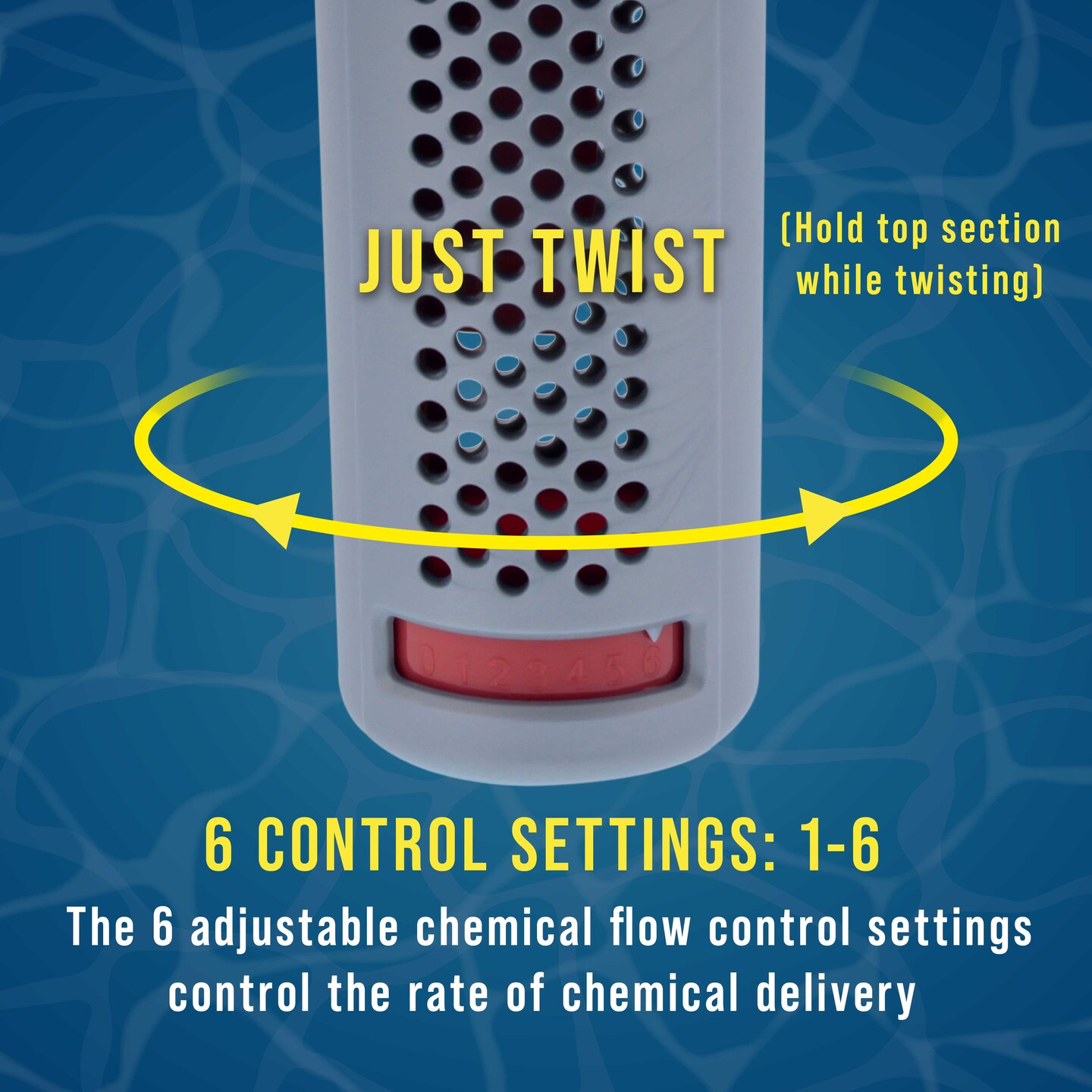 U.S. Pool Supply Duck Floating Spa, Hot Tub &#x26; Small Pool Chlorine and Bromine Dispenser - Holds 1&#x22; Tablets, 6 Flow Level Control Settings