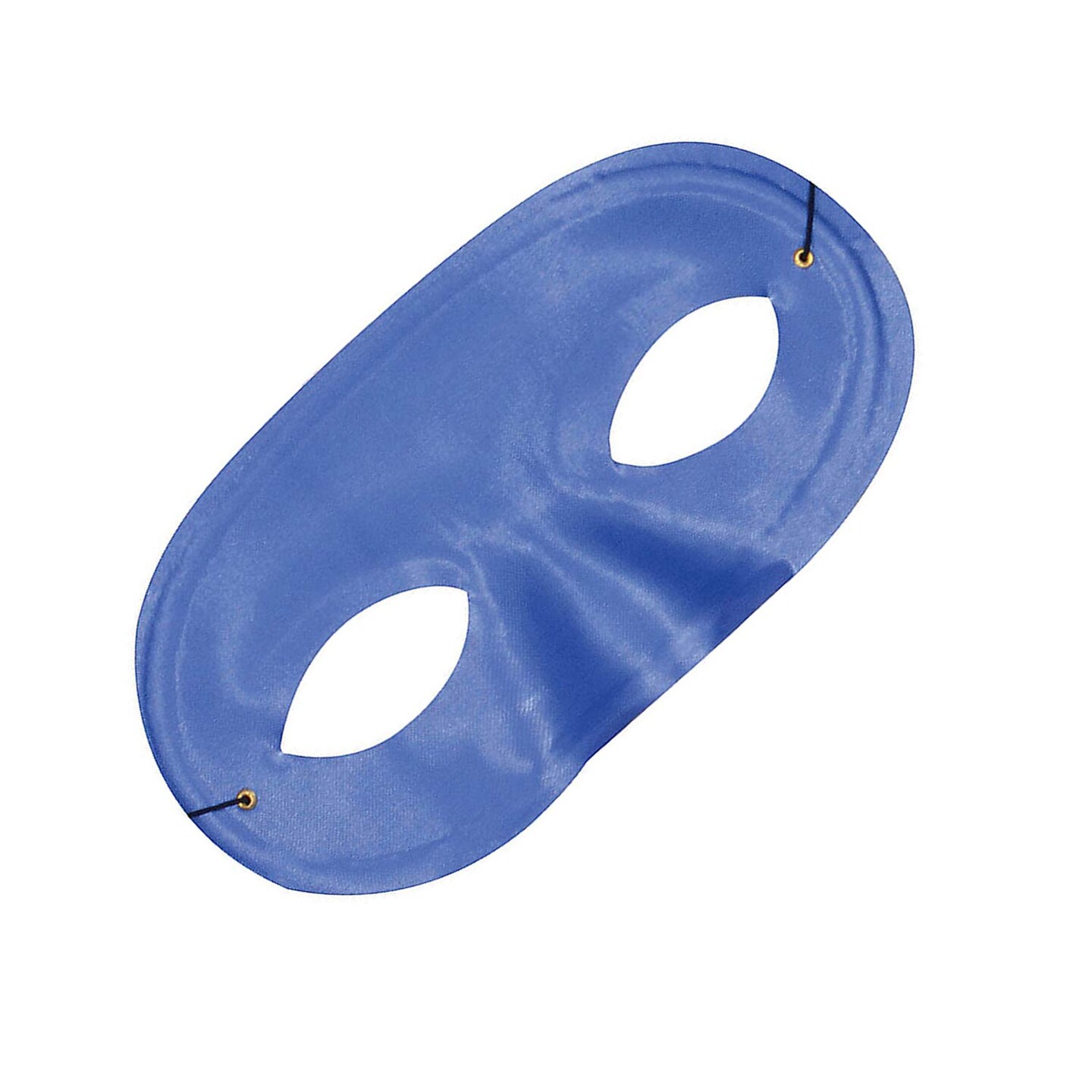 Half Domino Blue Mask Satin with Elastic Band