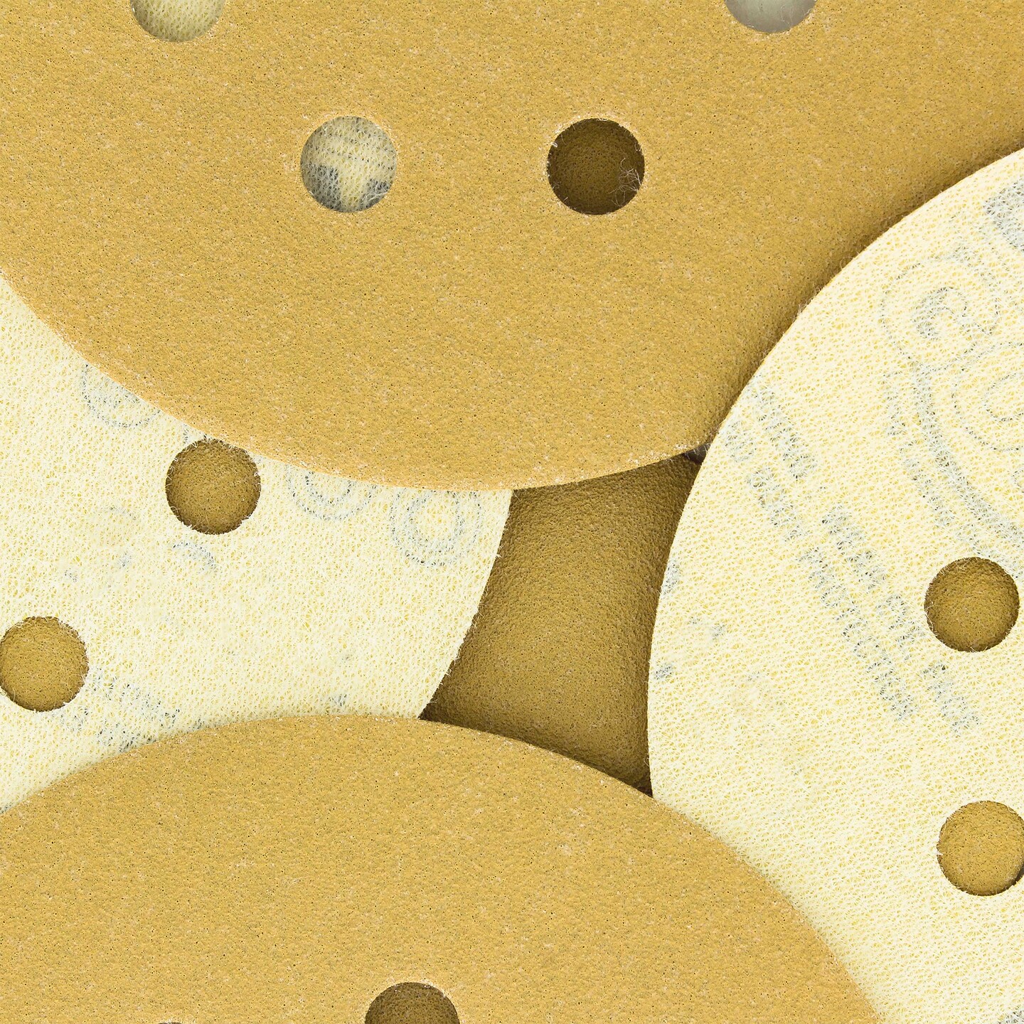 180 Grit - 5&#x22; Gold DA Sanding Discs - 8-Hole Pattern Hook and Loop - Box of 50