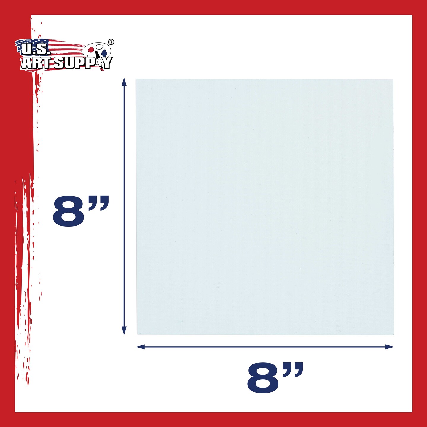 8&#x22; x 8&#x22; Professional Artist Quality Acid Free Canvas Panel Boards for Painting 12-Pack