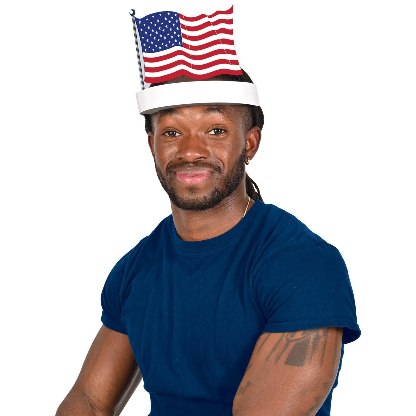 12 Pack Beistle American Flag Headband