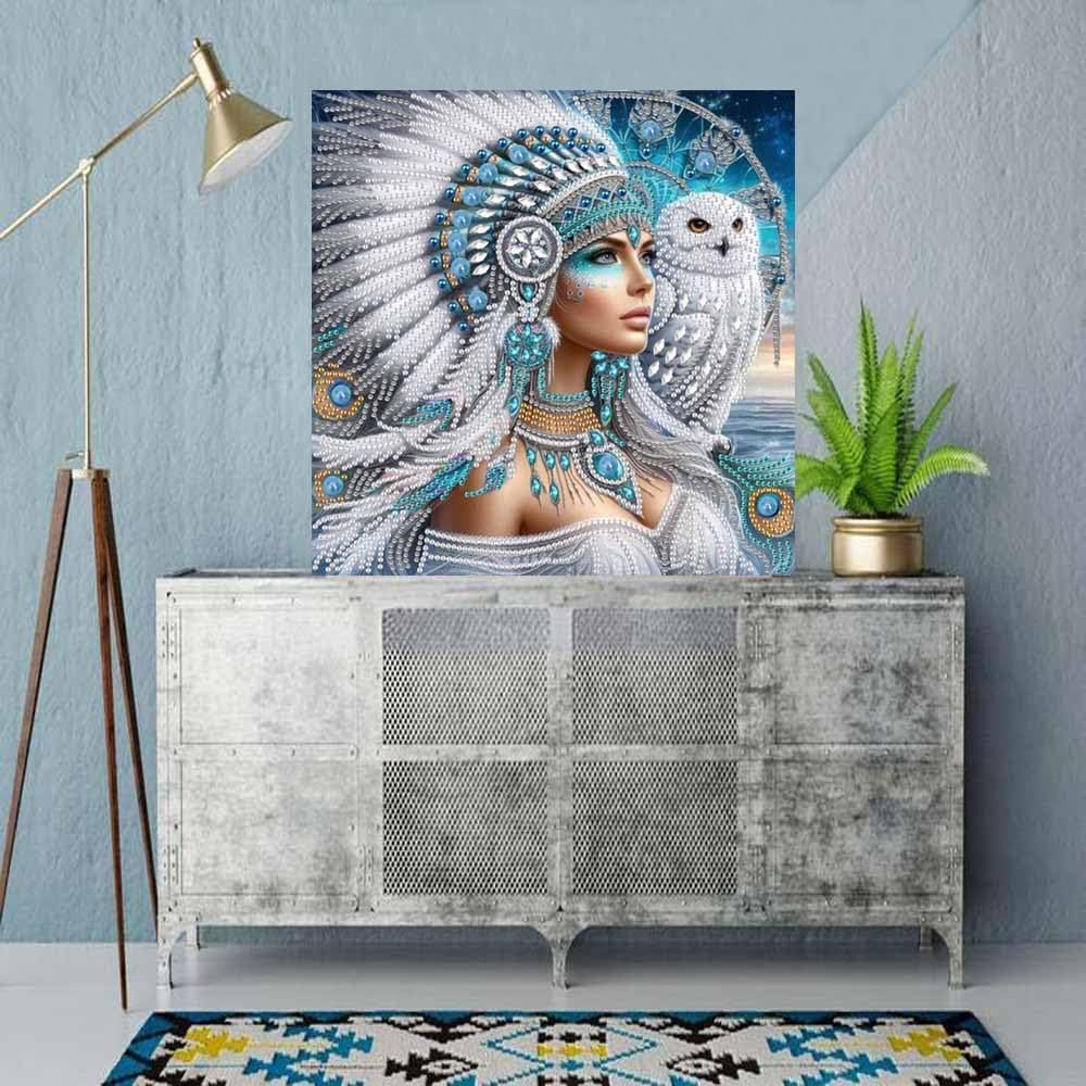 Special Shape Diamond Art Kits for Adults,5D Diamond Painting Kits for Animal Eagle,DIY Crystal Rhinestones Gem Art for Adults Home Wall Decoration 12×12 Inch