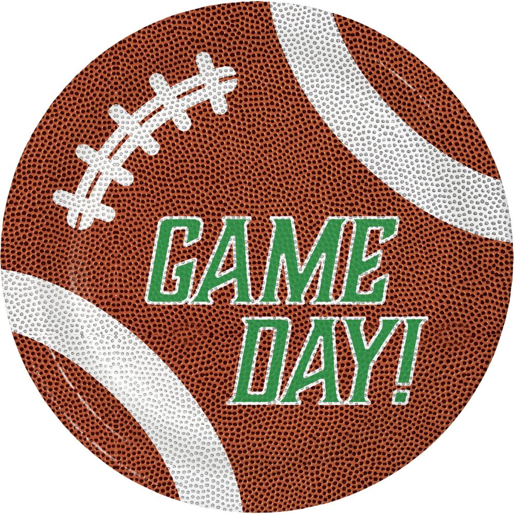 Bulk Pack of 24 Tailgate Time Luncheon Plates