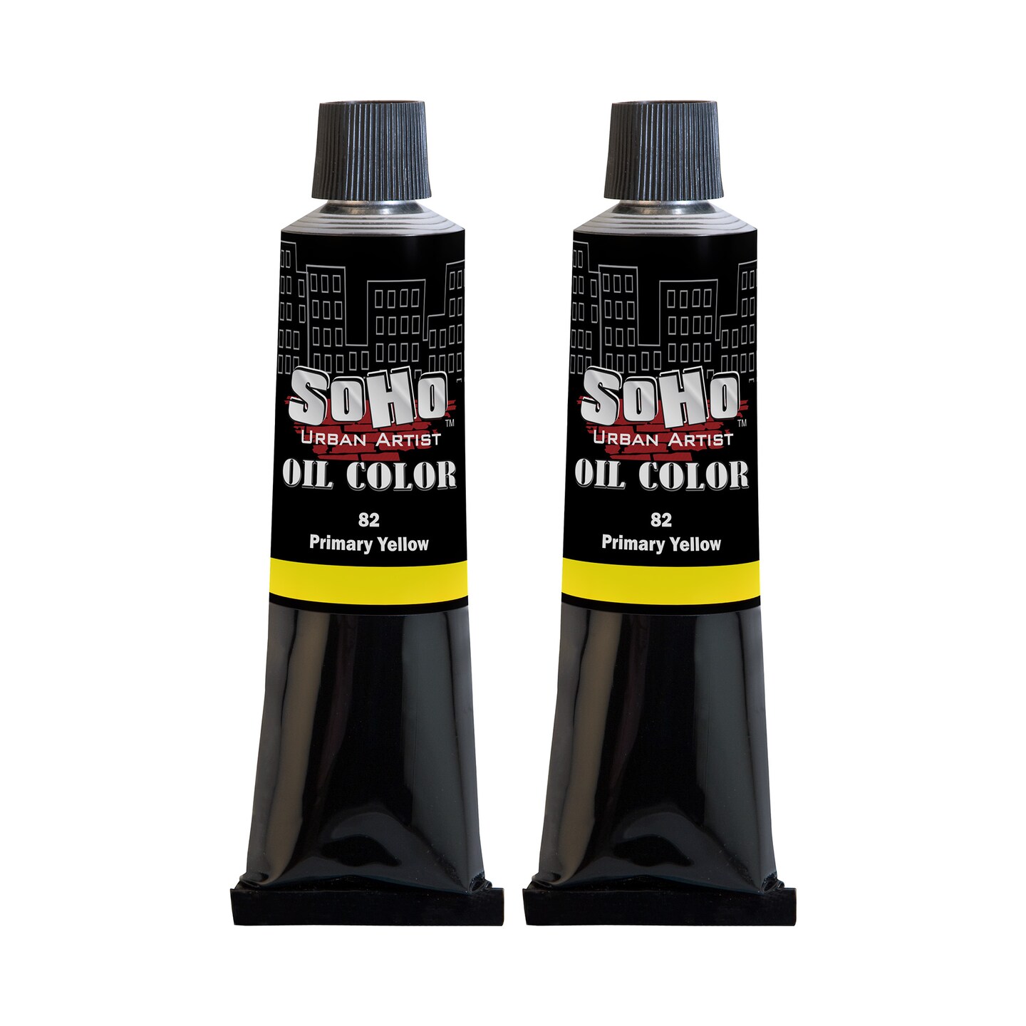 SoHo Urban Artist Oil Paint - 2 Pack, Primary Yellow 2 Pack - 170 ml Tube - Best Valued Oil Colors for Painting with Excellent Pigment Load