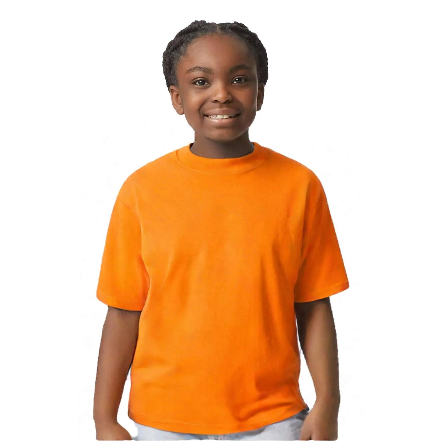 6 Pack Gildan Ultra Cotton Youth Short Sleeve Crewneck T-Shirt 100% Cotton Classic Fit Durable Tee for Safety & Everyday Wear