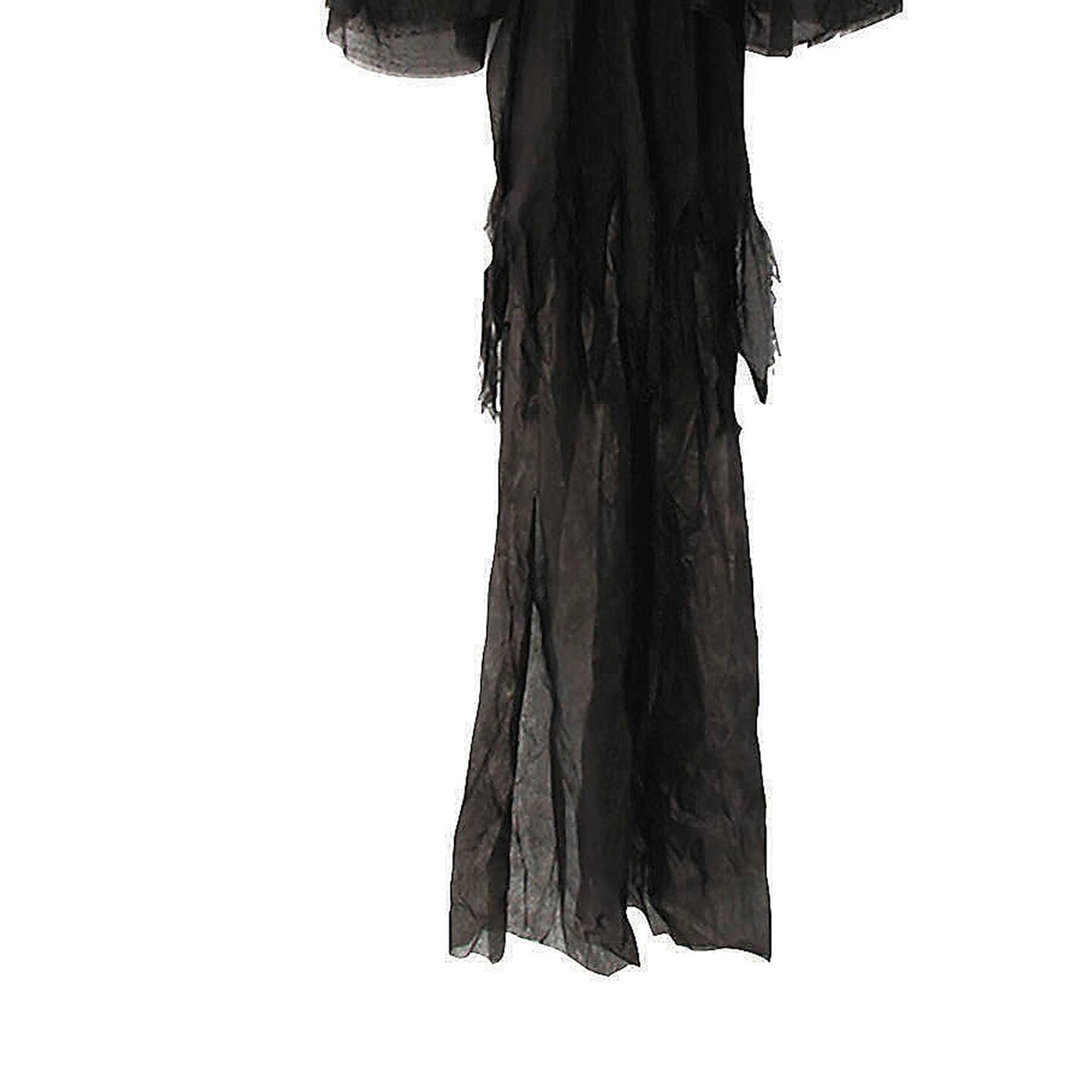 8 Ft 2 Inch Hanging Skeleton Reaper Black Cloak Halloween Decoration