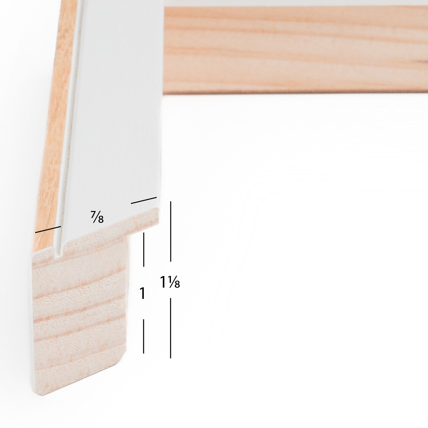 17x24 Picture Frame, Acoustic 0.875 Inch Wood  Moulding, Wall Display Frame for Art, Posters, or Photos by wallsthatspeak