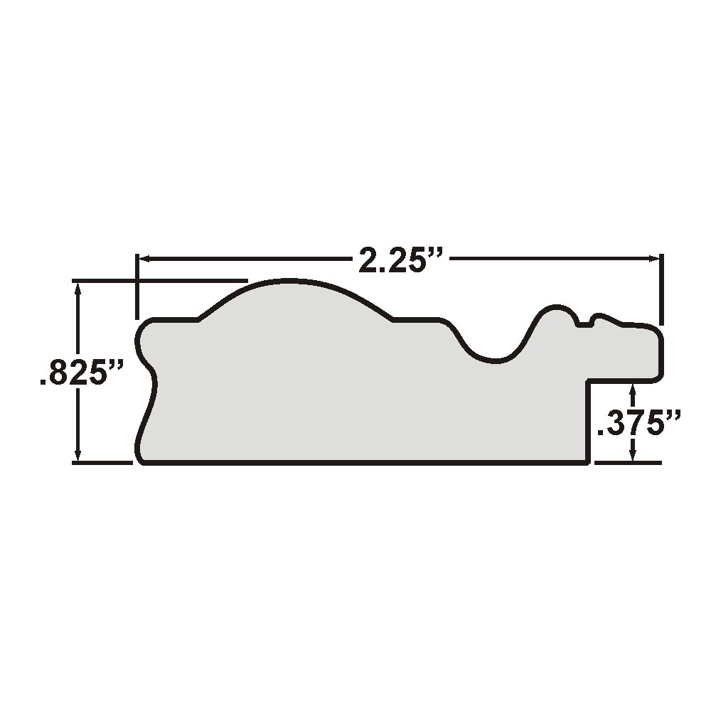 19x24 Picture Frame, Colonial Ornate 2.25 Inch Wood  Moulding, Wall Display Frame for Art, Posters, or Photos by wallsthatspeak