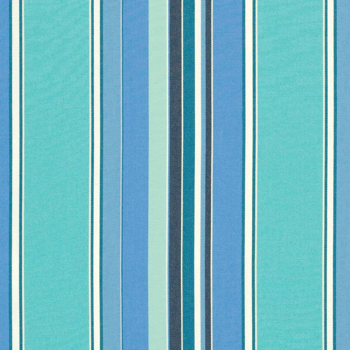 1 Yard Stripe Dolce Oasis Blue Teal Outdoor Performance Upholstery Fabric 54 Inch Width