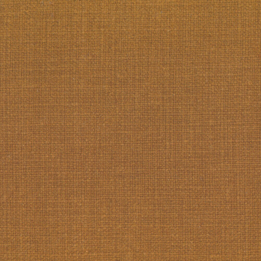 1 Yard Golden Brown Linen Cotton Slub Upholstery Fabric 54 Inches Wide