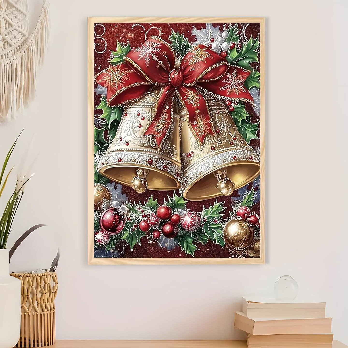 Christmas Bell Ball Diamond Art(Christmas Bell Ball)15.7 x 11.8 x 0.05 inches