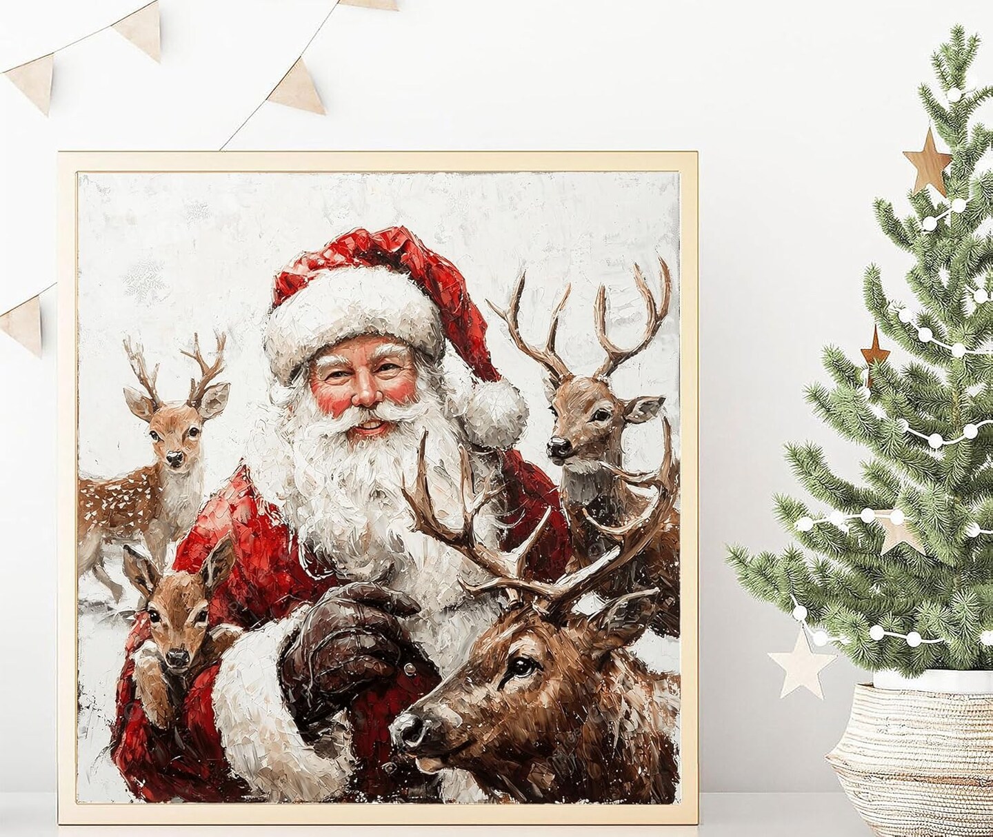 11.8x11.8inch - Santa Claus Reindeer 5D Diamond Painting Kits for Adult (Santa Claus)