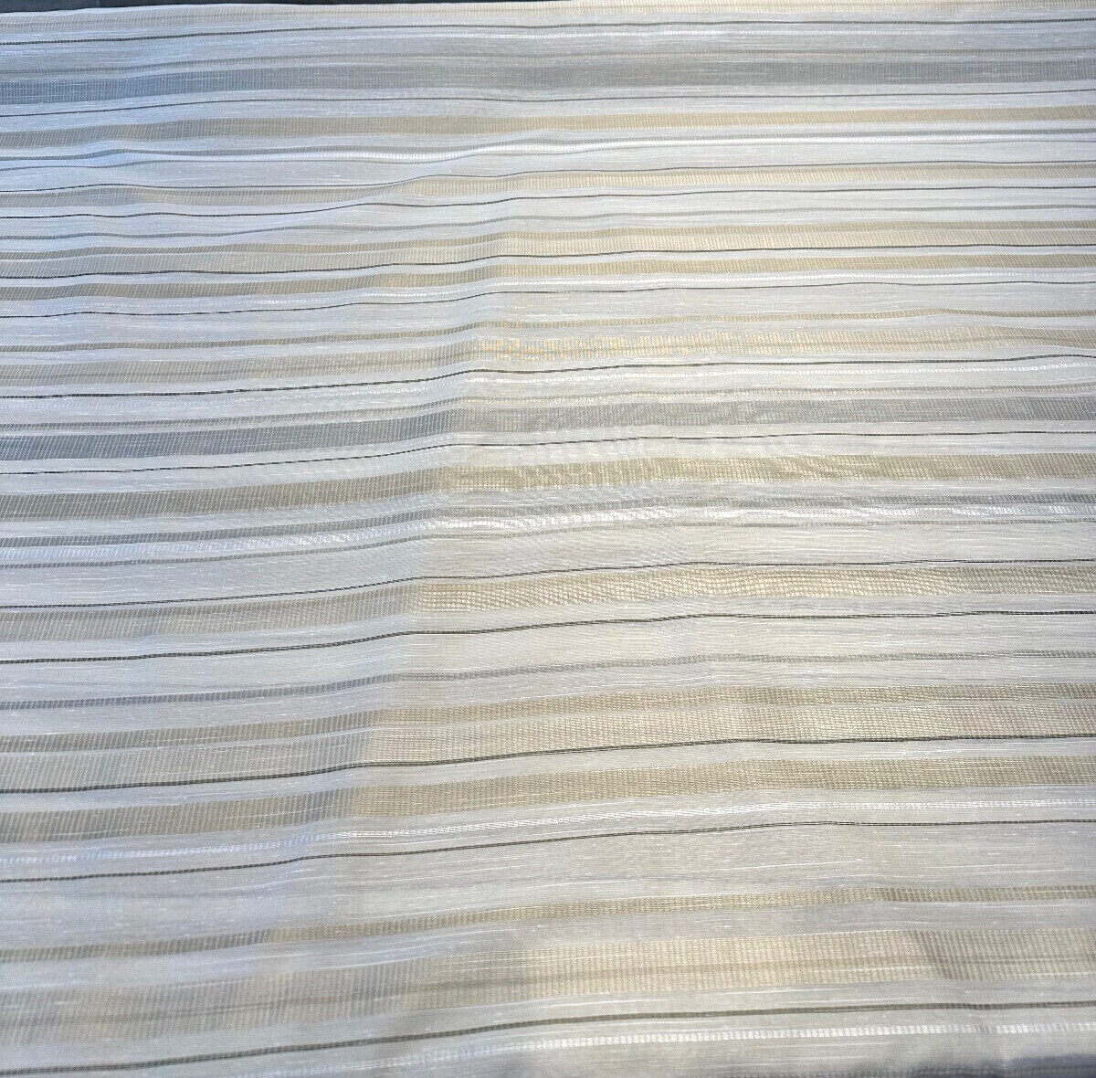 1 Yard Amalfi Marble Stripe P Kaufmann Sheer Drapery Fabric Multipurpose 126 Inch Width