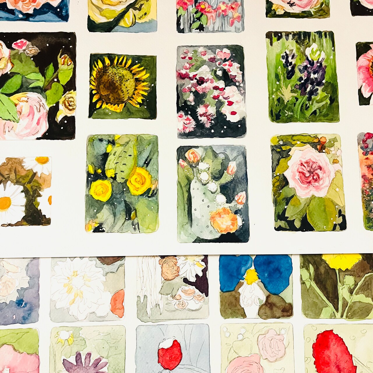 30 Watercolor Flower Studies for Painting Practice, Part II - NEW TIME!