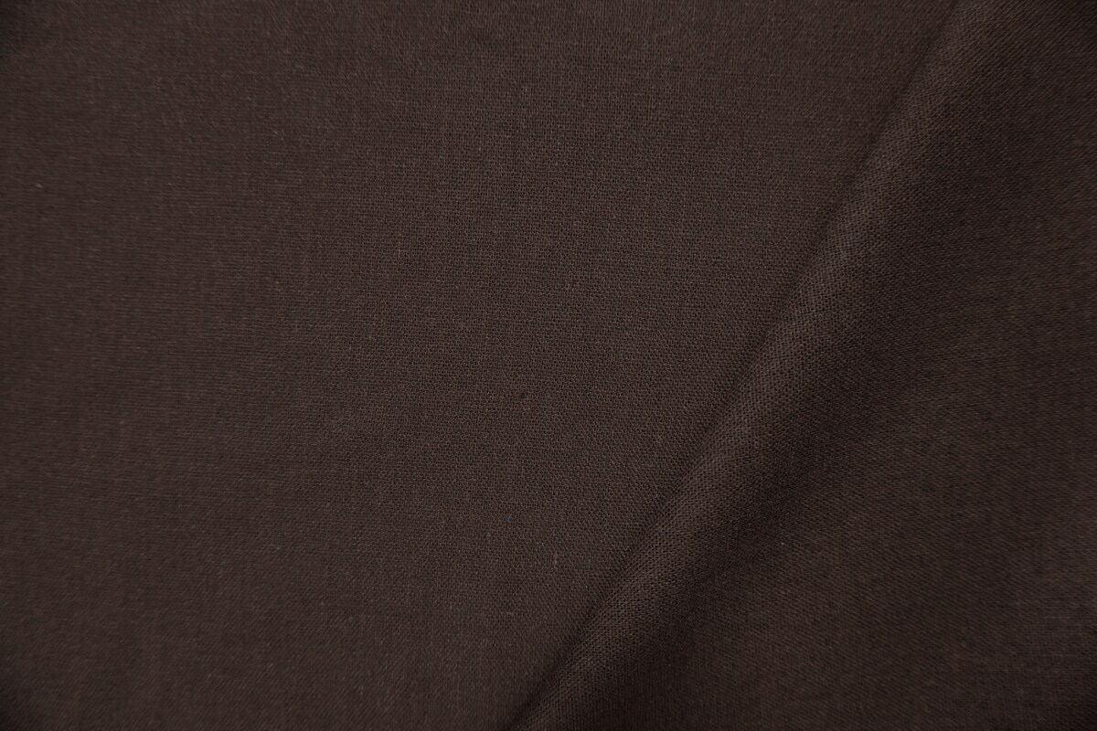 Brown Washed Rayon Linen Solid Reorderable Woven Fabric By the Yard