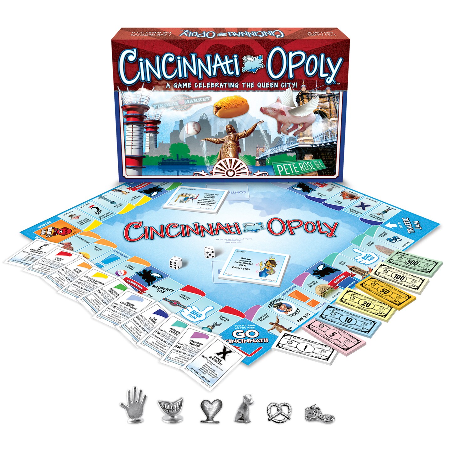 Late For the Sky: Cincinnati-Opoly Monopoly Board Game