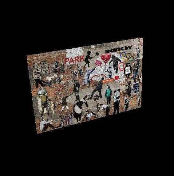 Banksy Graffiti Street Art Collage