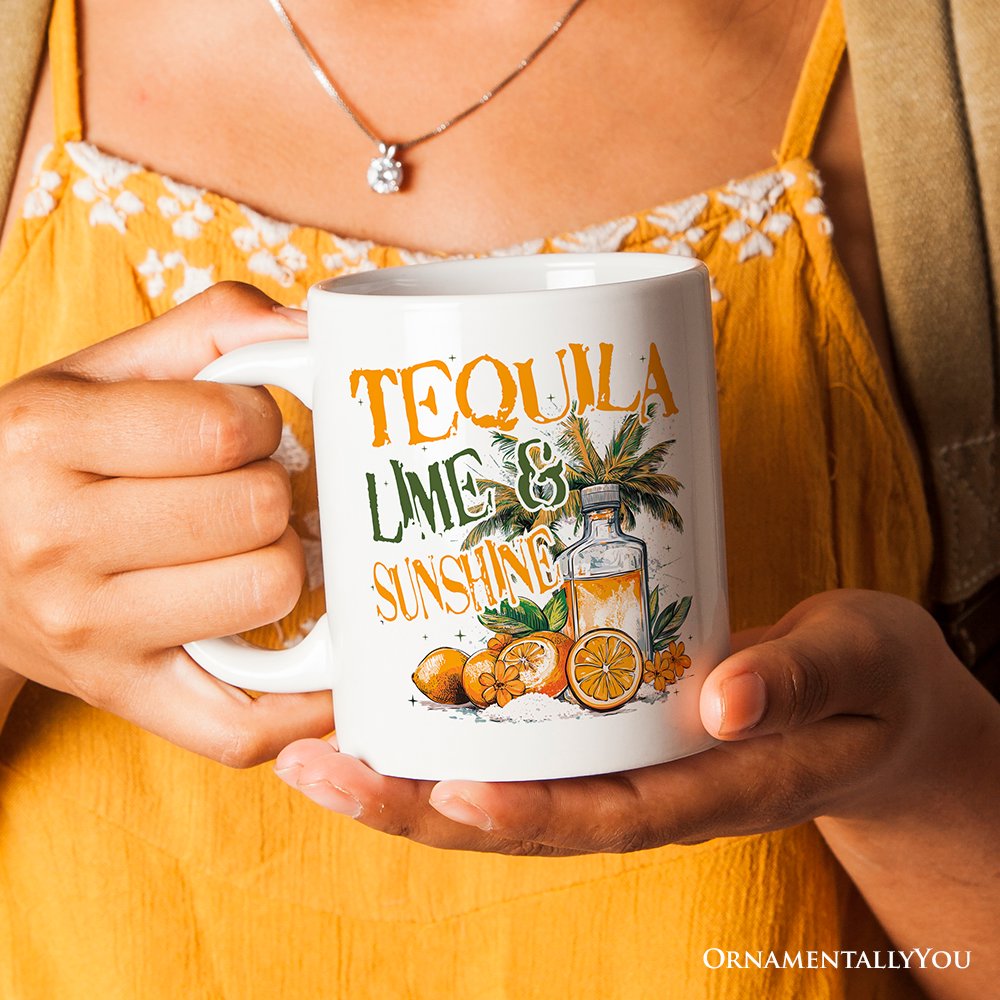 Tequila Lime & Sunshine Mug, Tropical Summer Gift