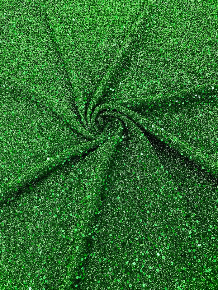 1 Yard Metallic Lame Confetti Sequins Spandex Fabric Stretchy Polyester 58-60 inches width