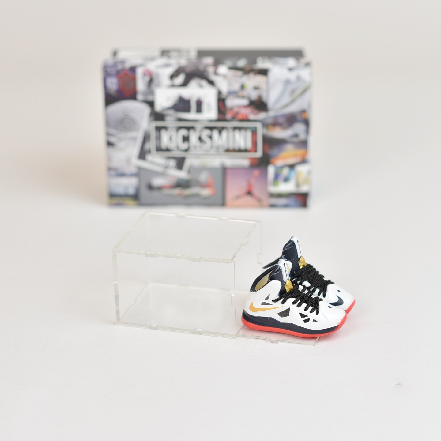 Handcrafted Painted 3D Mini Sneakers with Display Case | Kobe