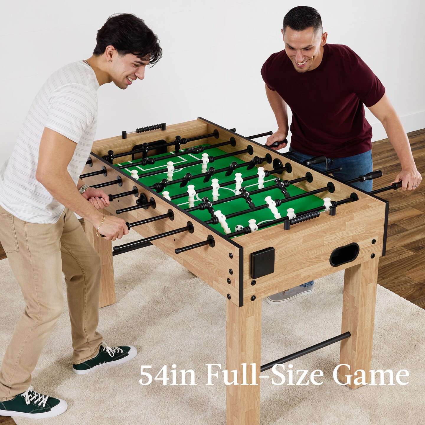 Best Choice Products Full Size 54in Regulation Foosball Table for Home, Game Room w/ 2 Balls, 2 Cup Holders