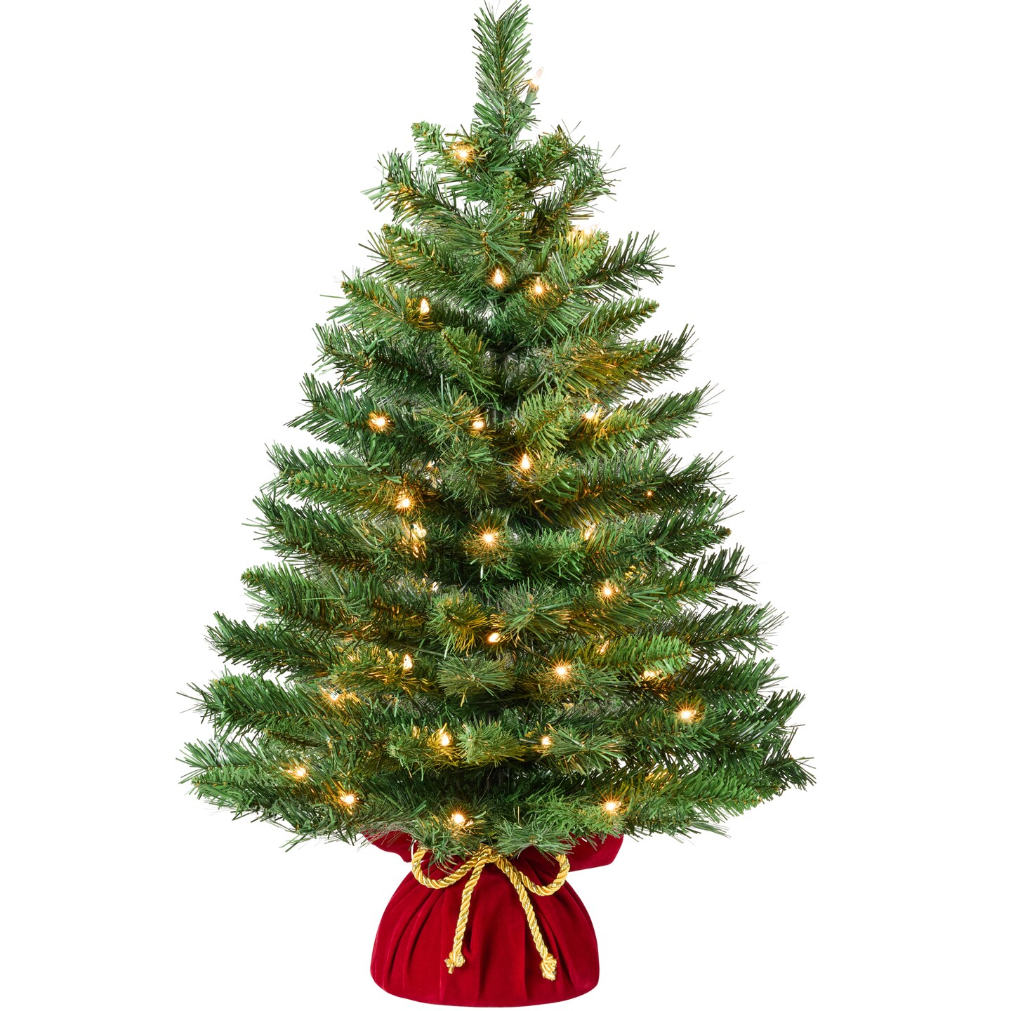 Best Choice Products 36in Pre-Lit Tabletop Spruce Artificial Christmas Tree Decor w/ 60 Warm White Incandescent Lights