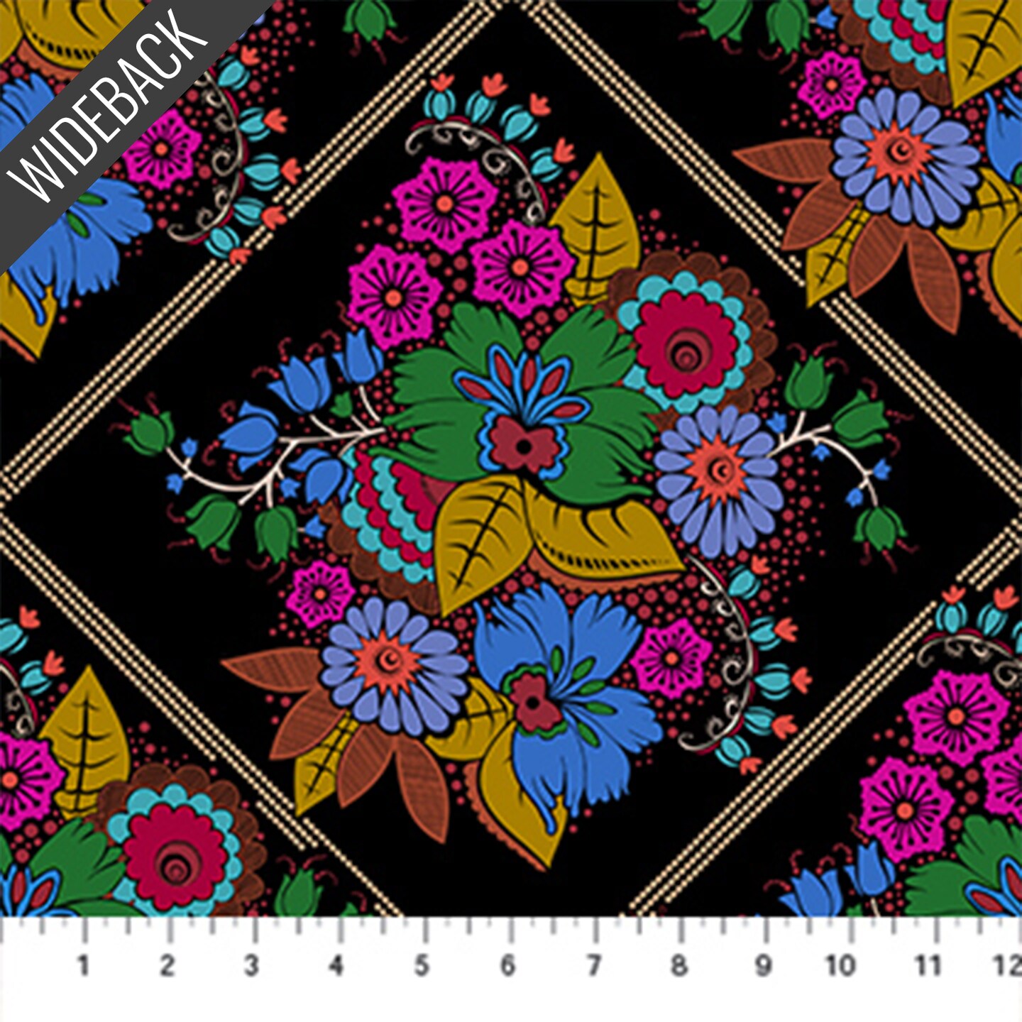 Diamond Dance Wideback (108 Inch) in Velvet (bamt162-99) | Backings No. 3 | Anna Maria | Northcott