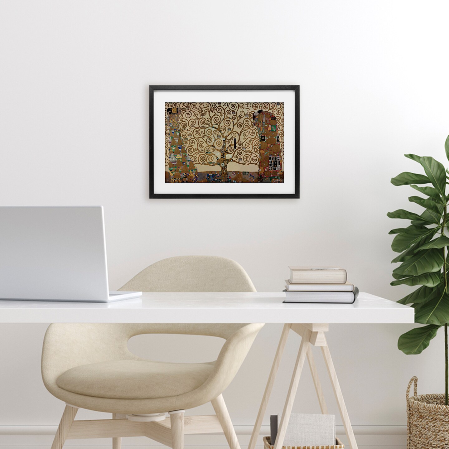 Stupell Industries The Tree of Life Klimt Framed Print Under Glass, design by Gustav Klimt